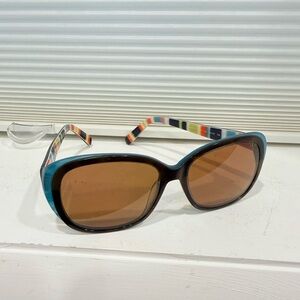 Kate Spade Striped Blue and Black Sunglasses